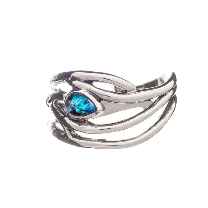 Peacock Ring in various gemstones