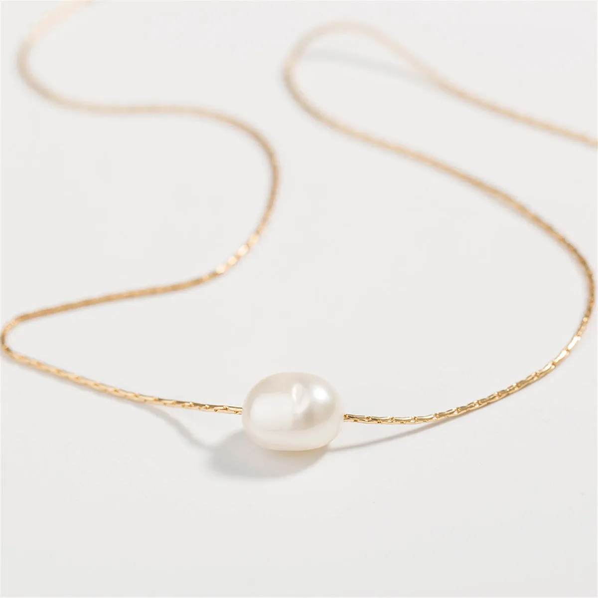 Pearl & 18K Gold-Plated Layered Pendant Necklace