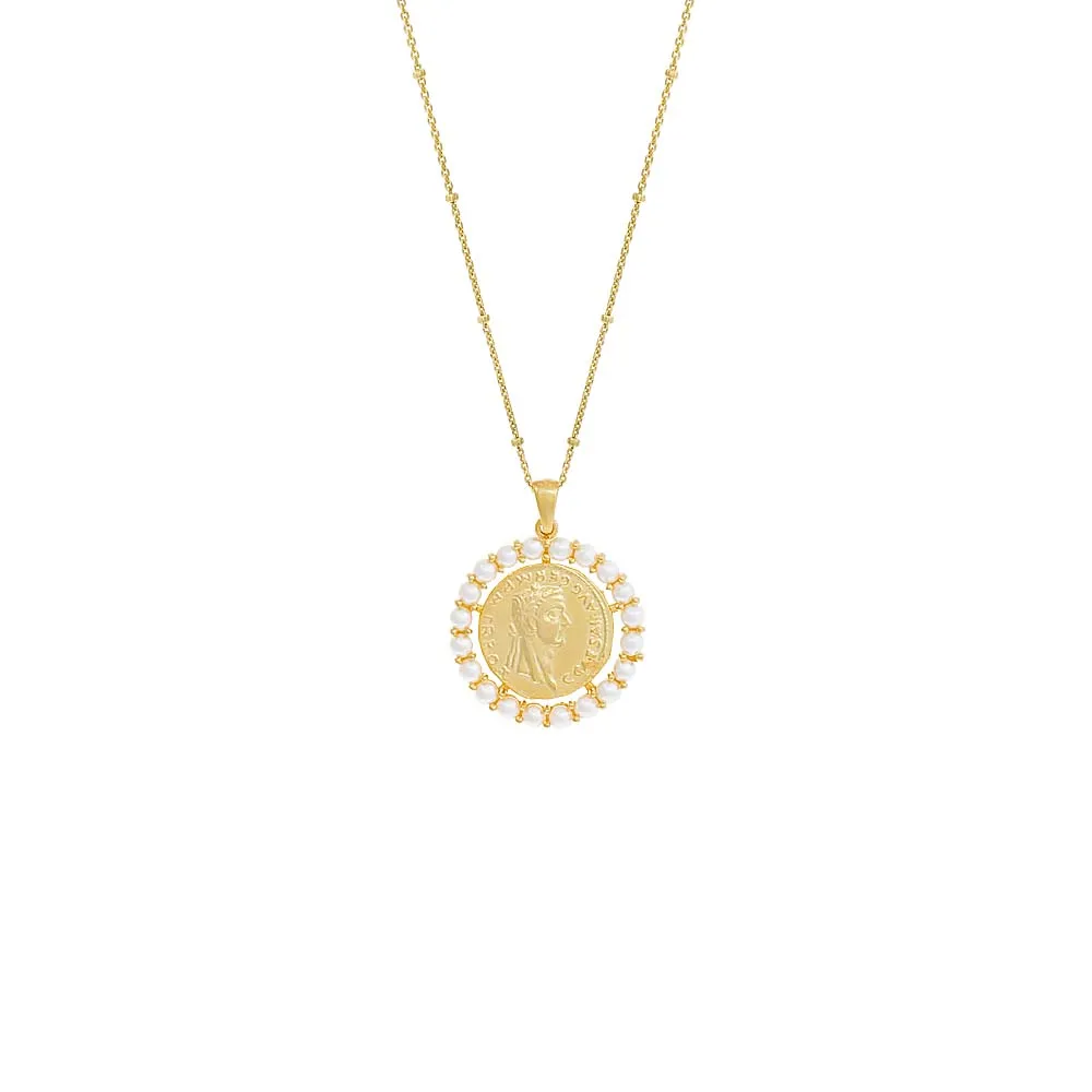 Pearl Coin Necklace