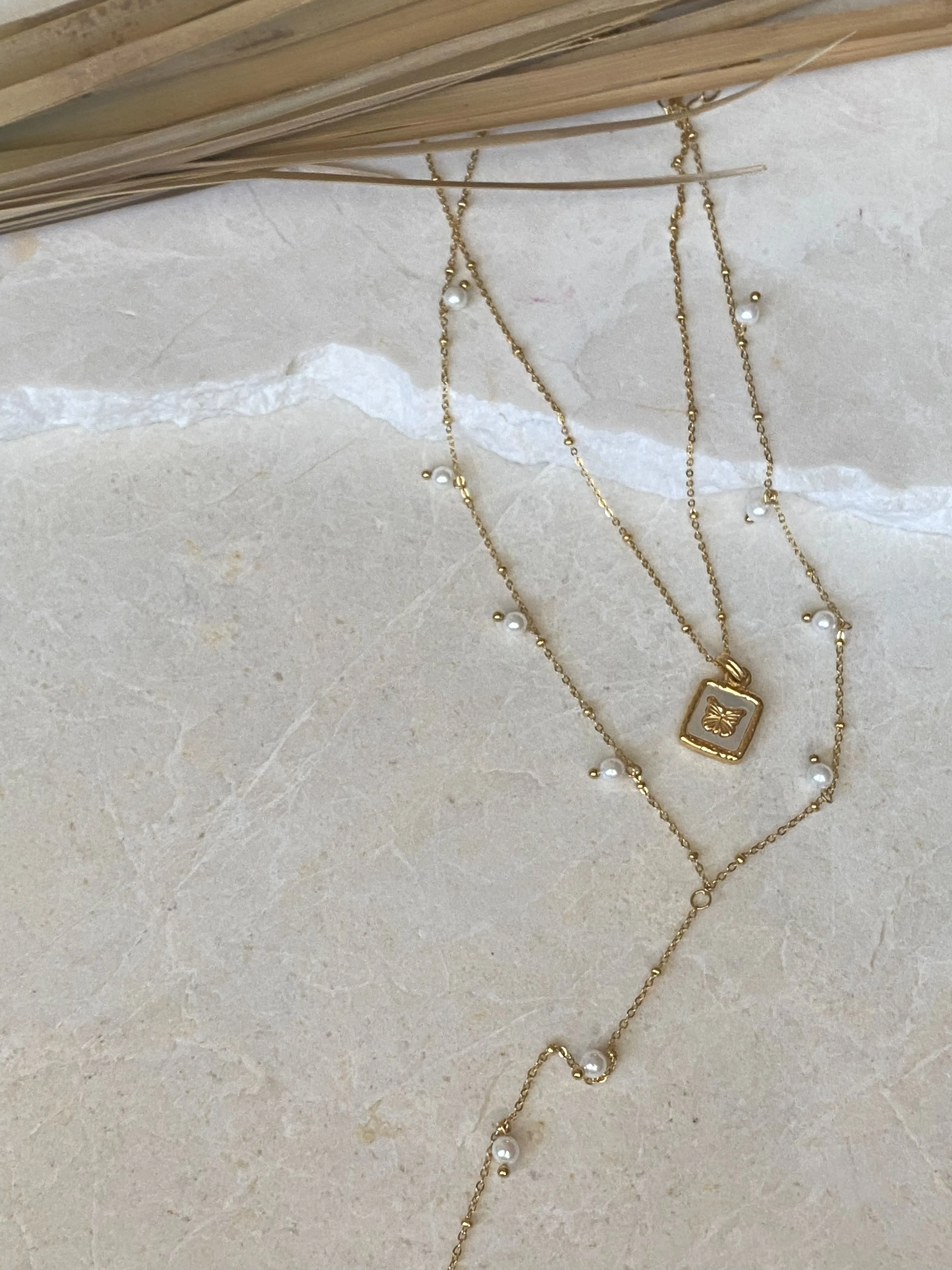 Pearl Lariat Necklace