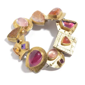 Pink Multi Stone Bracelet
