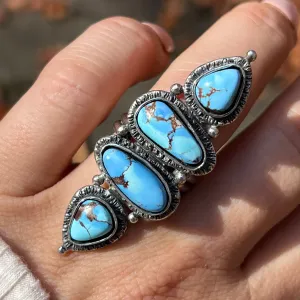 PRE-ORDER FOR STORME- Lavender Turquoise Ring- Sz 7.5