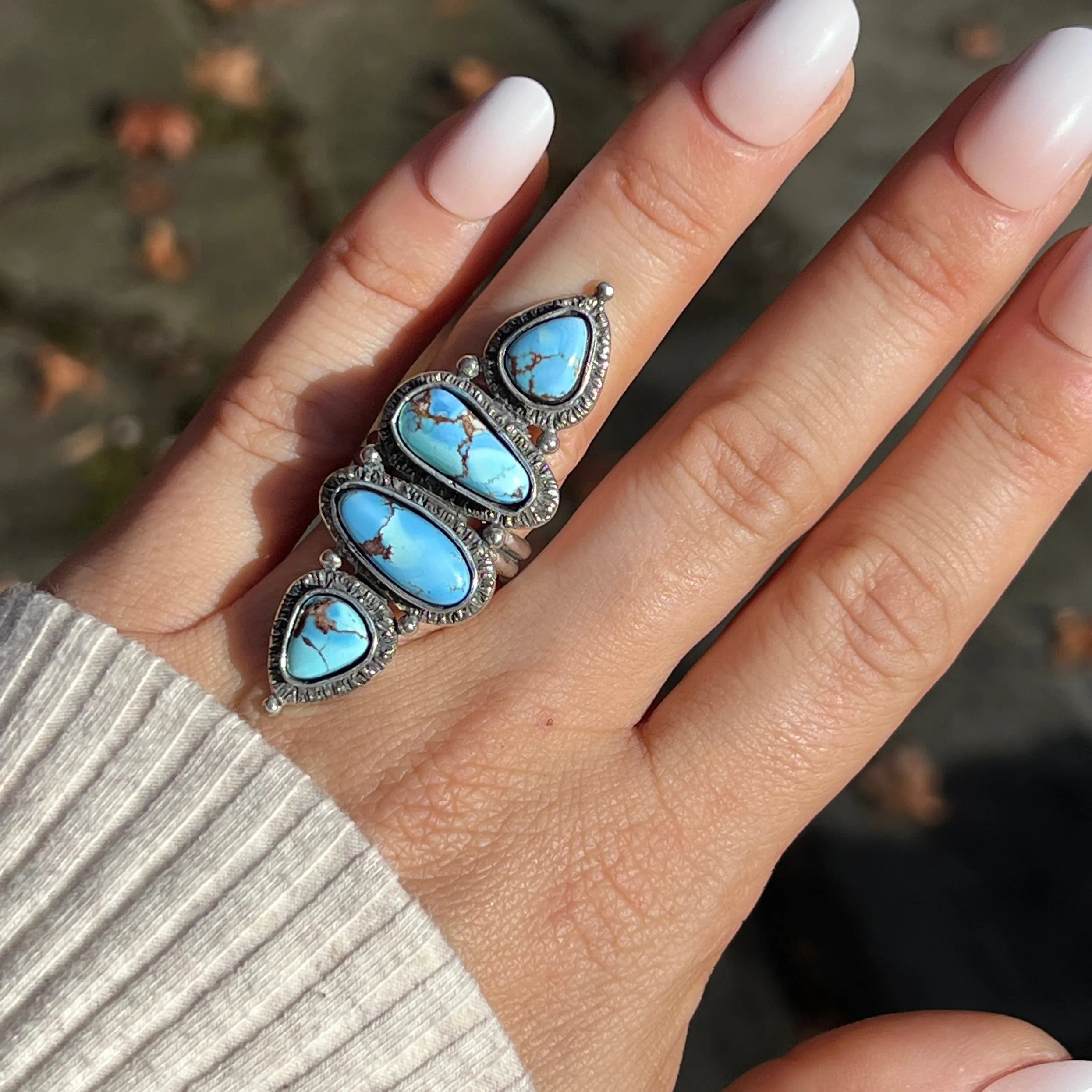 PRE-ORDER FOR STORME- Lavender Turquoise Ring- Sz 7.5