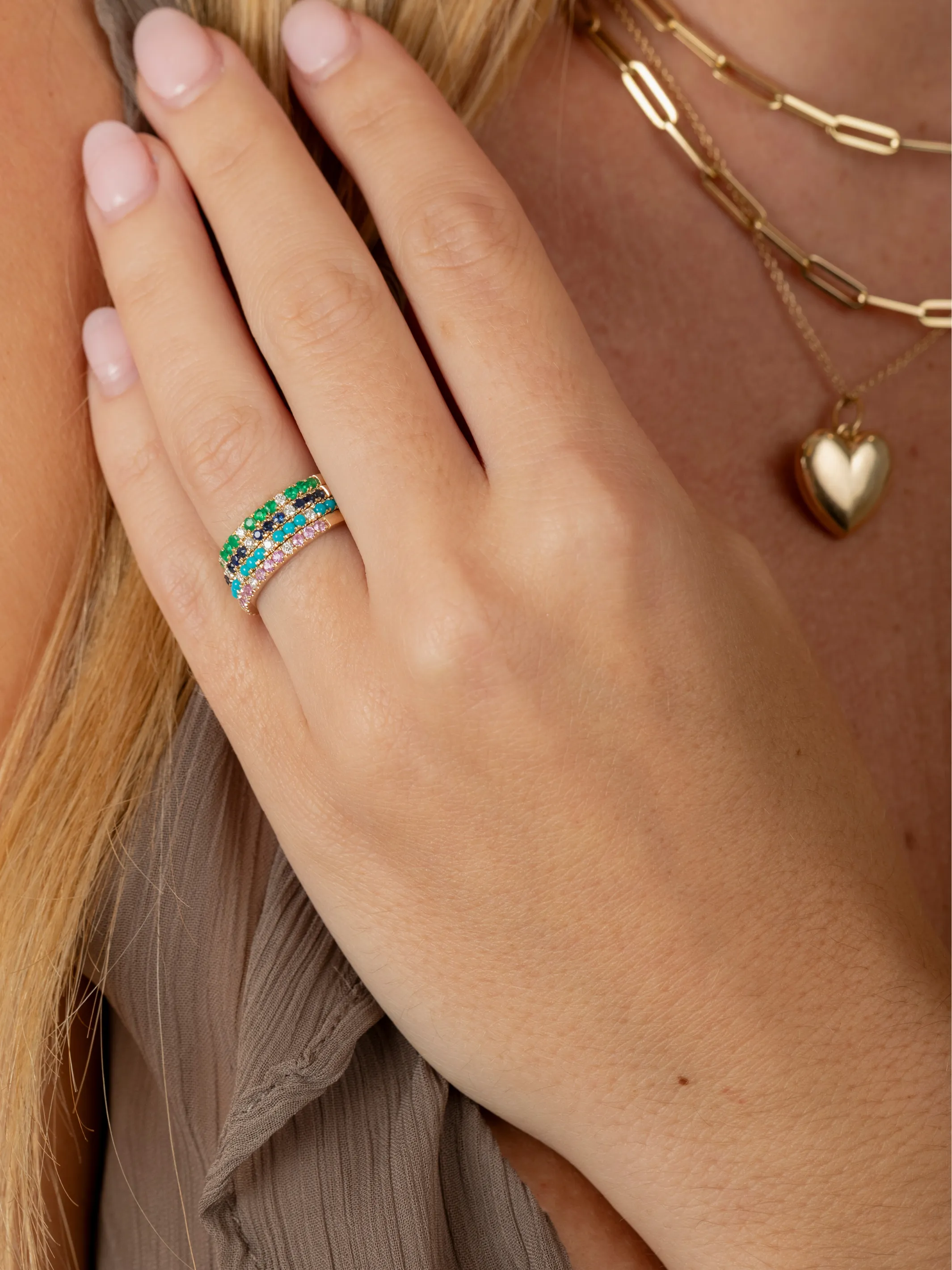 Prism Turquoise Ring 14K