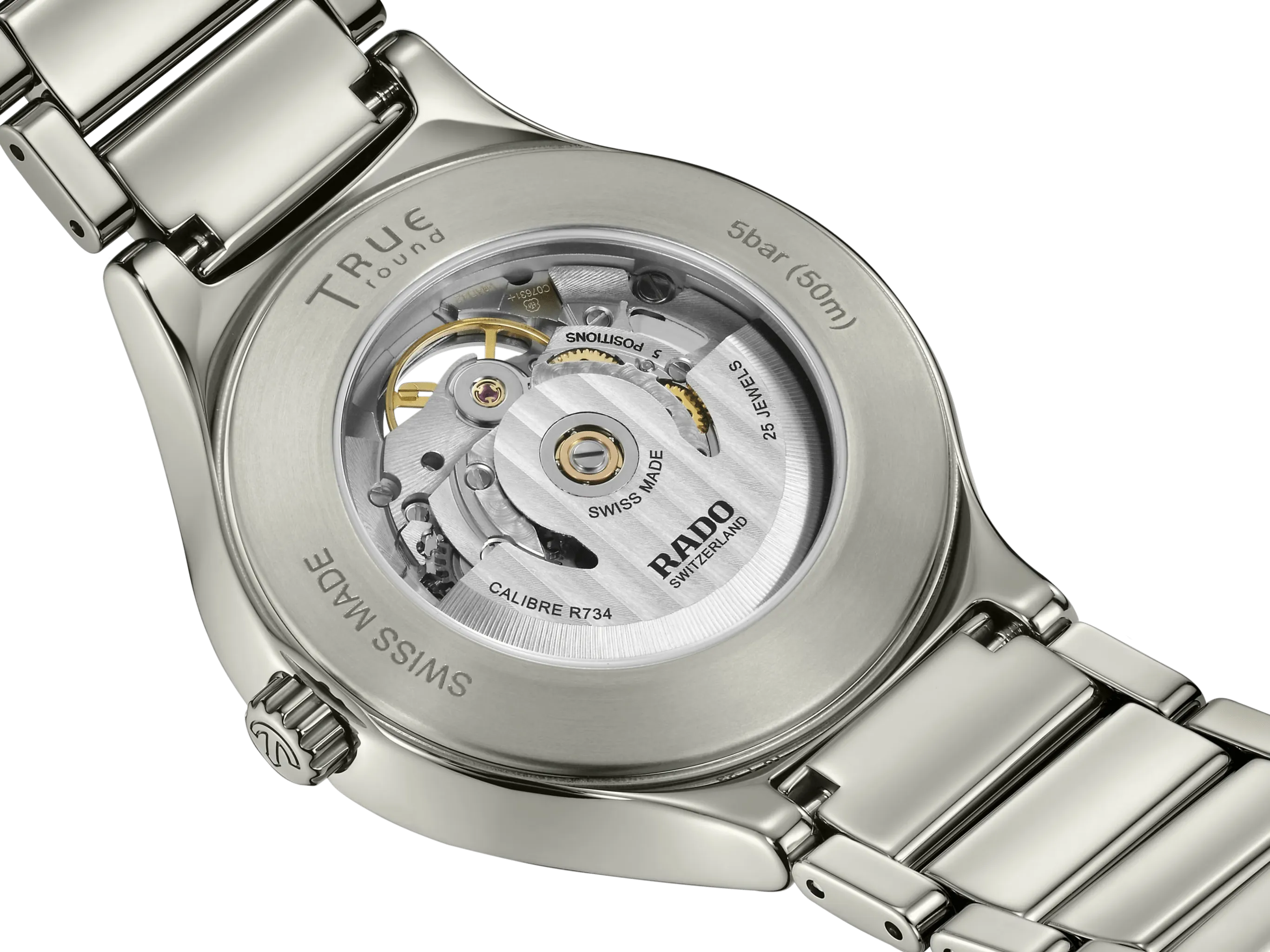 RADO True Round 40mm Grey Automatic Open Heart Men's Watch R27108112