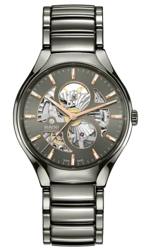 RADO True Round 40mm Grey Automatic Open Heart Men's Watch R27108112