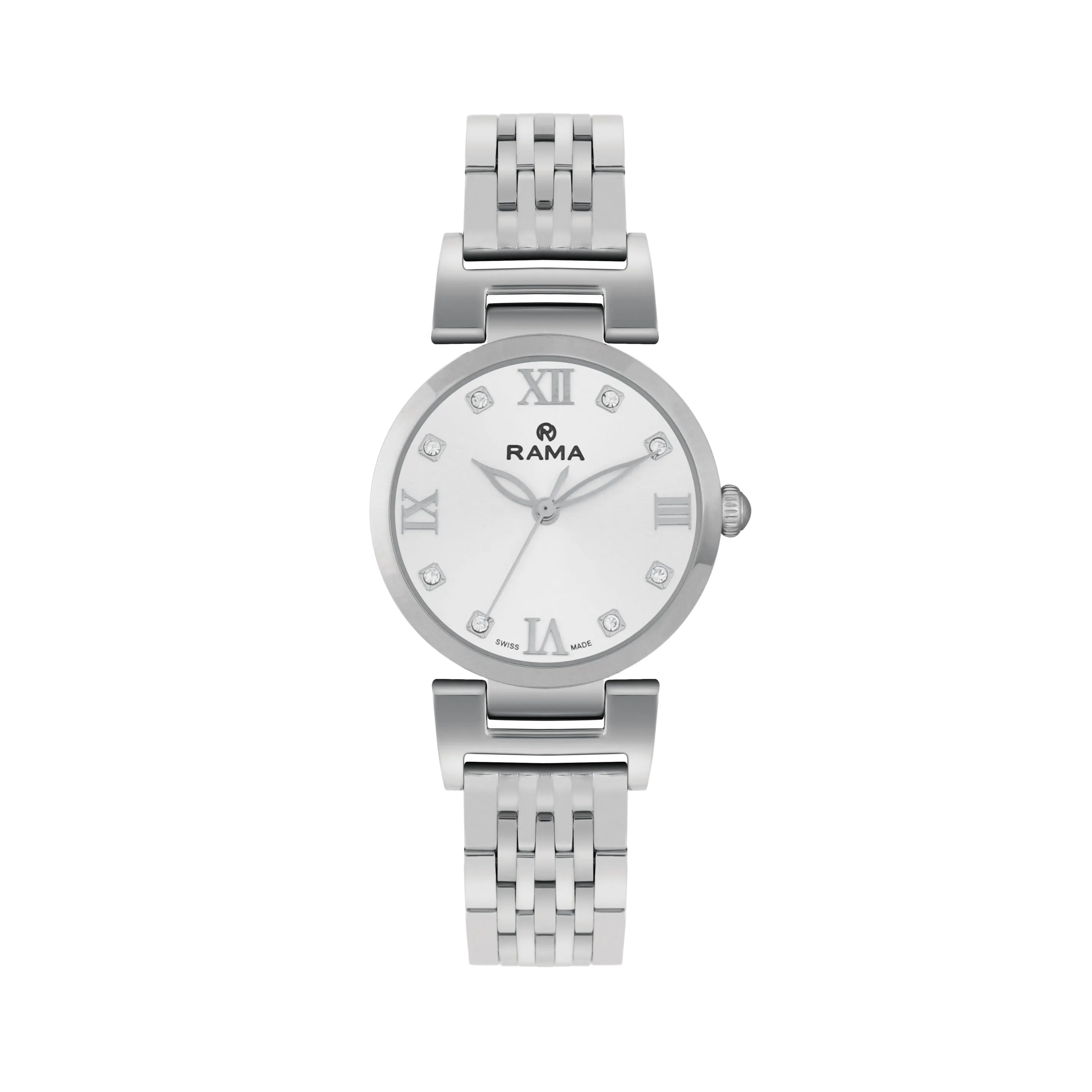 Rama Ladies White Dial Stainless Steel Watch