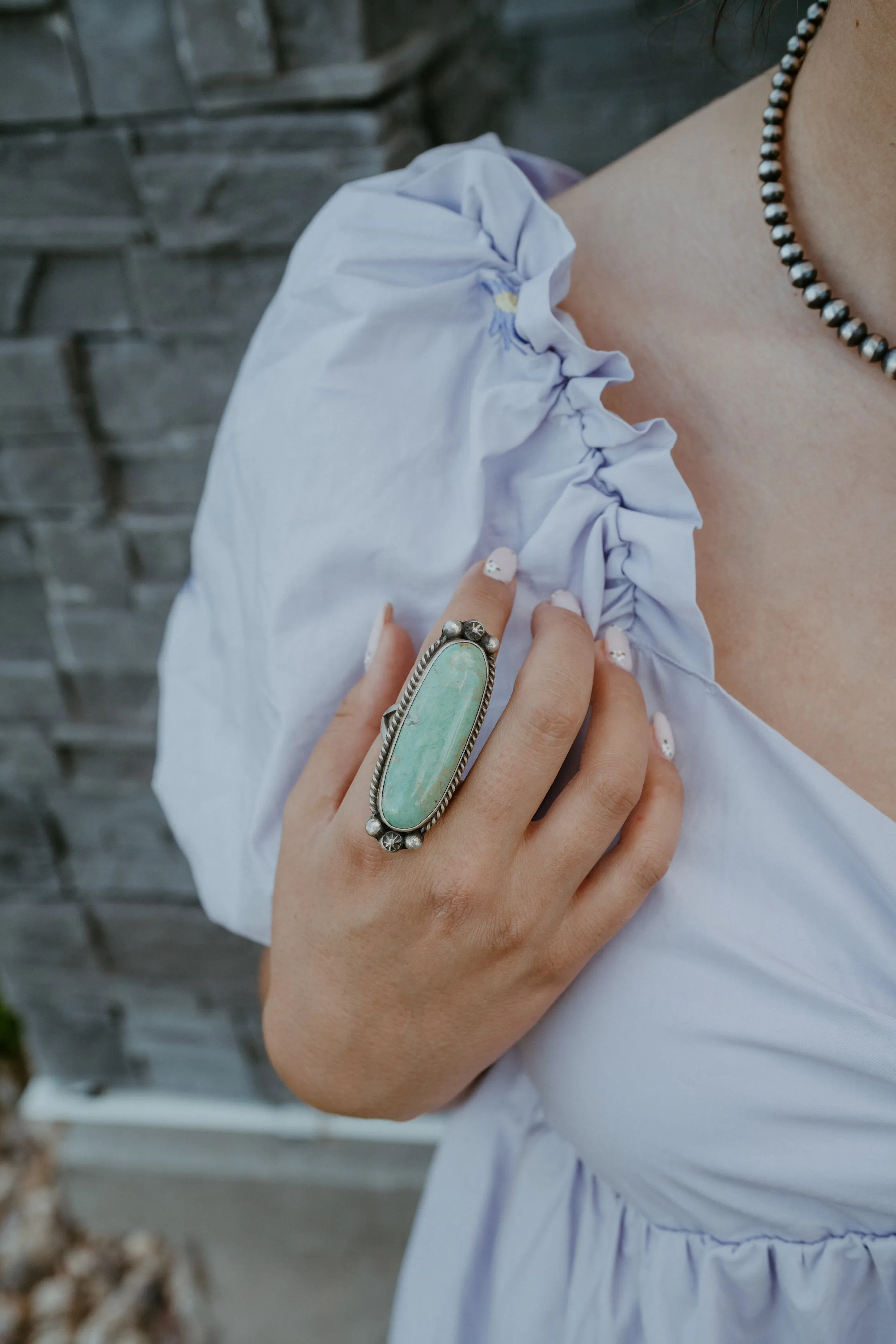 Ramones Ring | Green Turquoise