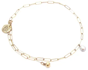 Relic, Drop & Pearl Necklace