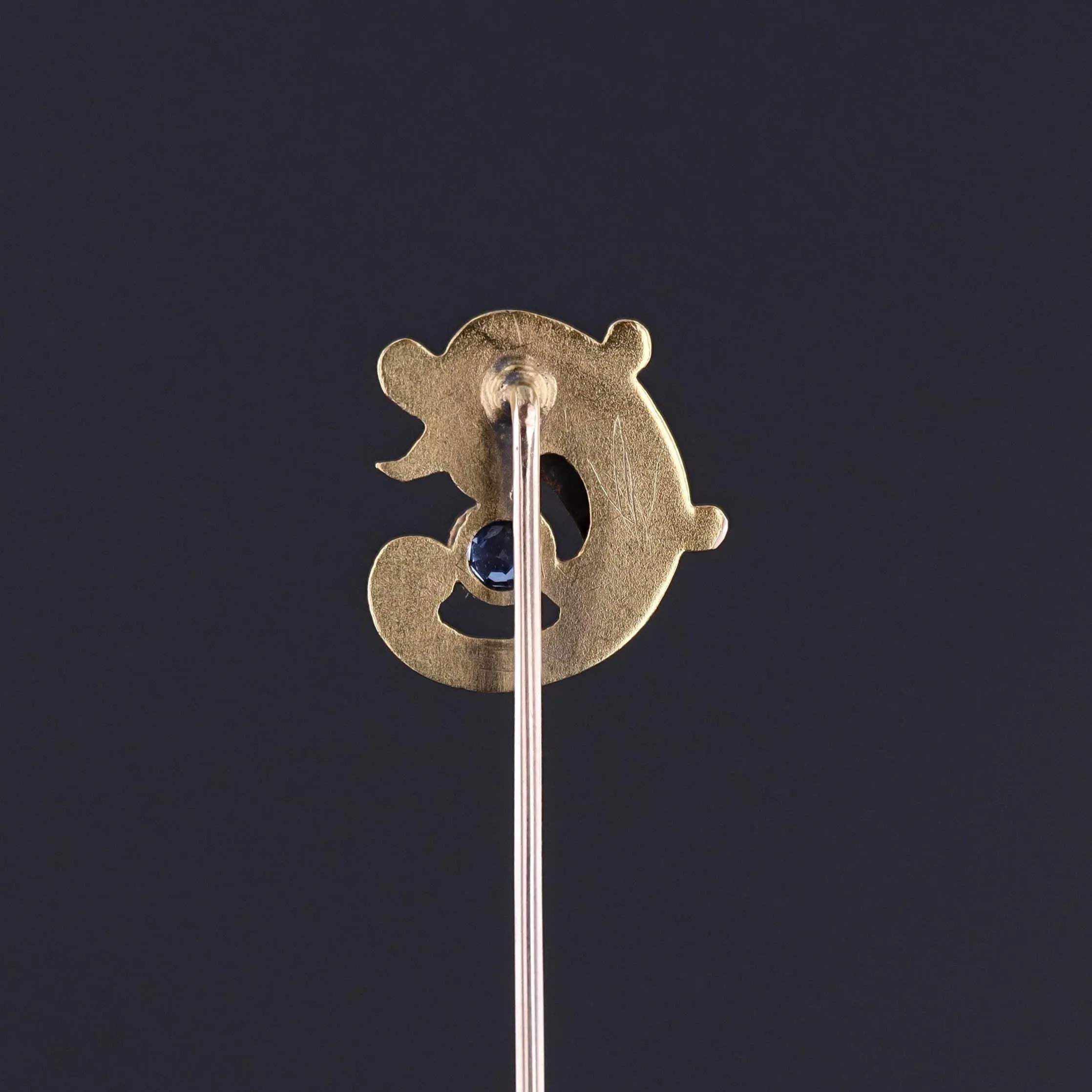 RESERVED - Charm Conversion- Antique Sea Creature Stickpin of 14k Gold