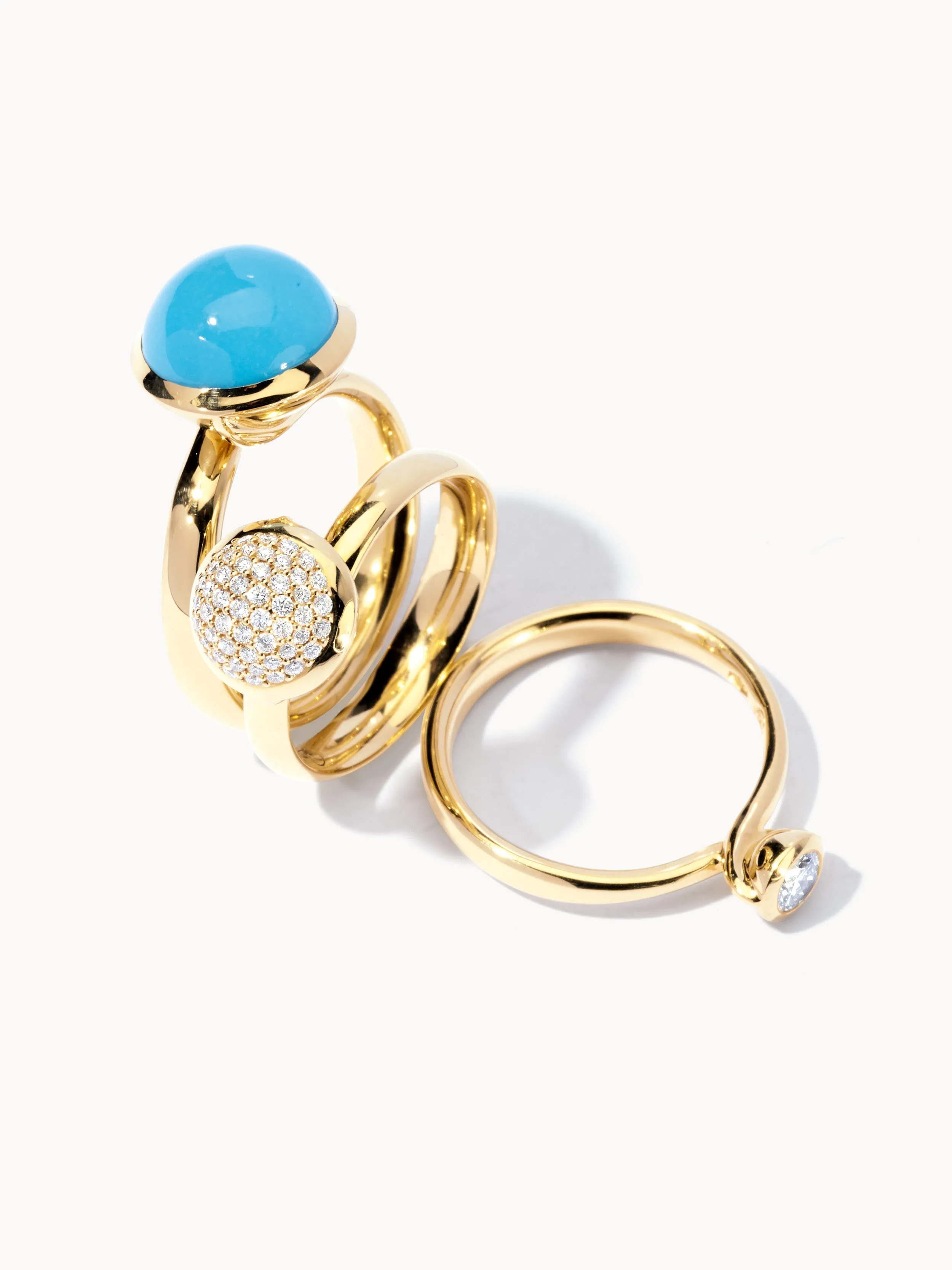 Ring BOUTON large Turquoise Turquoise