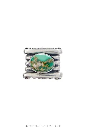 Ring, Dian Malouf, Turquoise, Sterling Silver, Hallmark, Contemporary, 1689