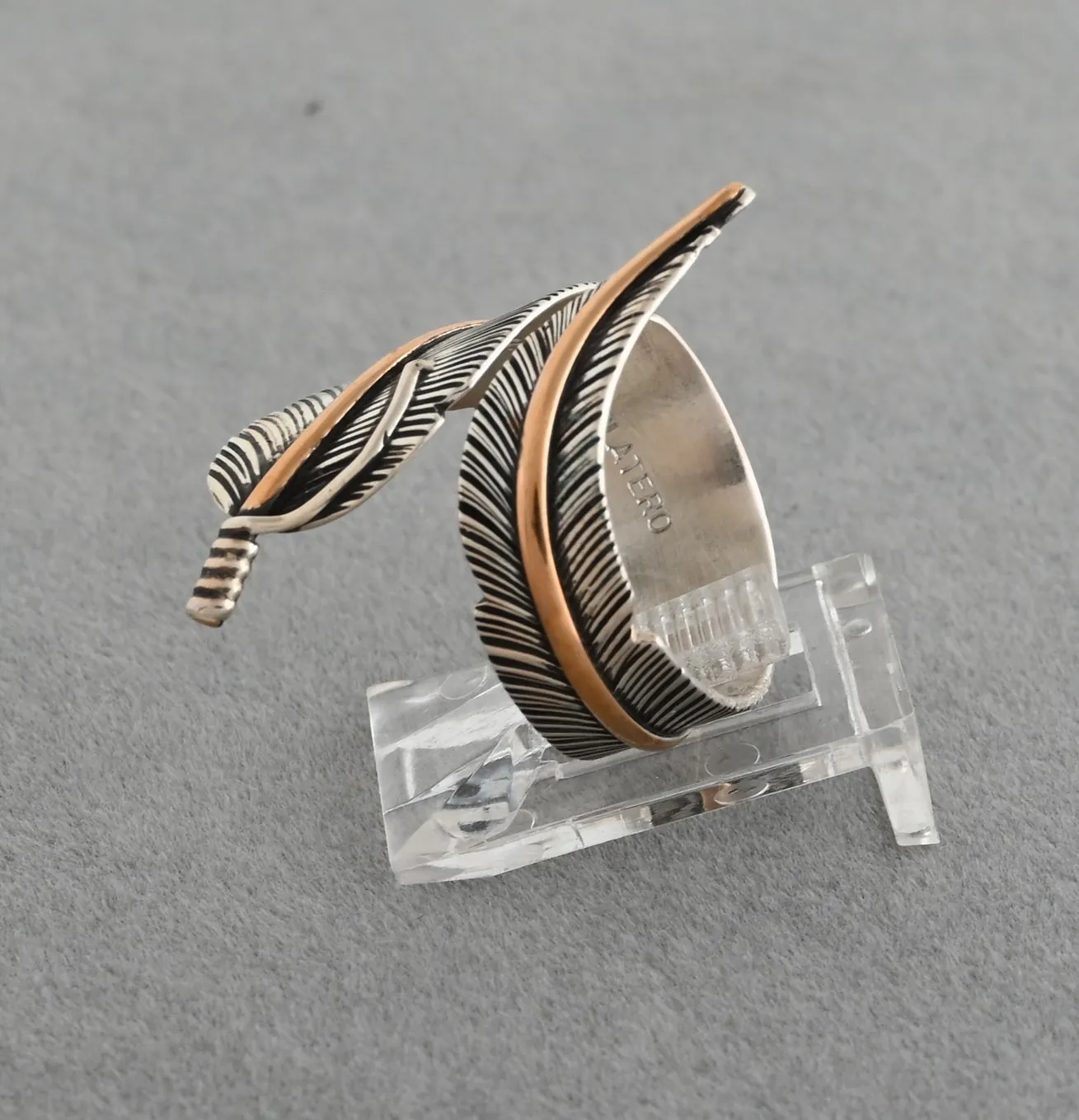 Ring - Wide Wrap-around Feather by Lena Platero (Size 7 /-)