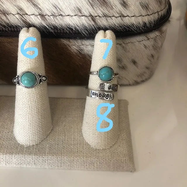 Rings Assorted Silver Tone