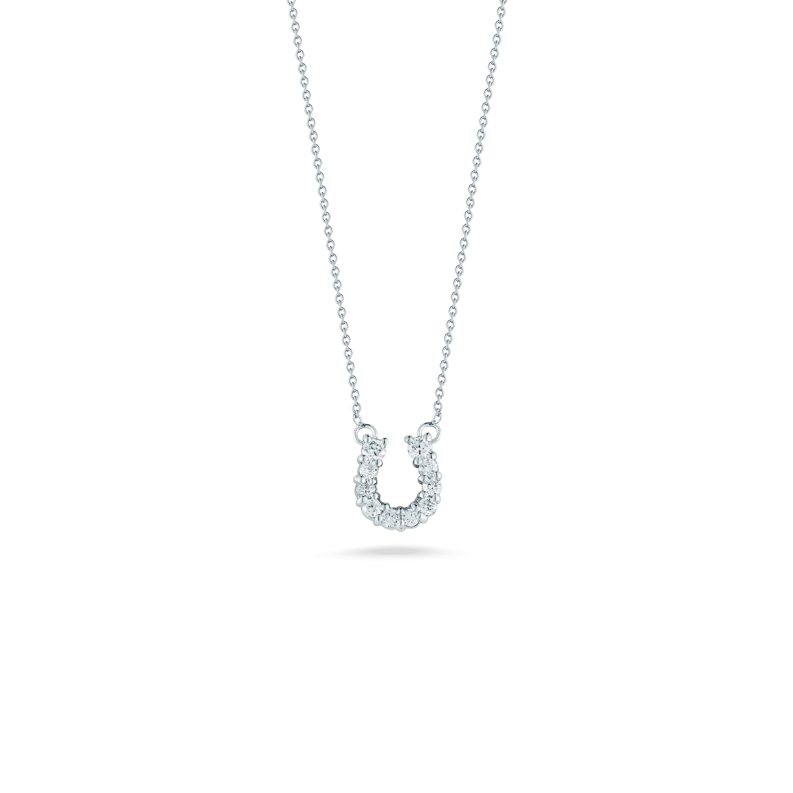 Roberto Coin 18k White Gold Horseshoe Pendant