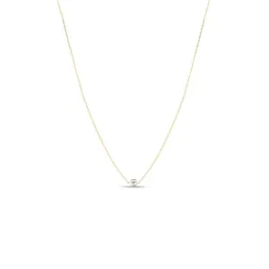 Roberto Coin Diamonds by the Inch Single Diamond Bezel Chain Necklace