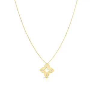 Roberto Coin Petite Venetian Princess 18K Yellow Gold Diamond Necklace