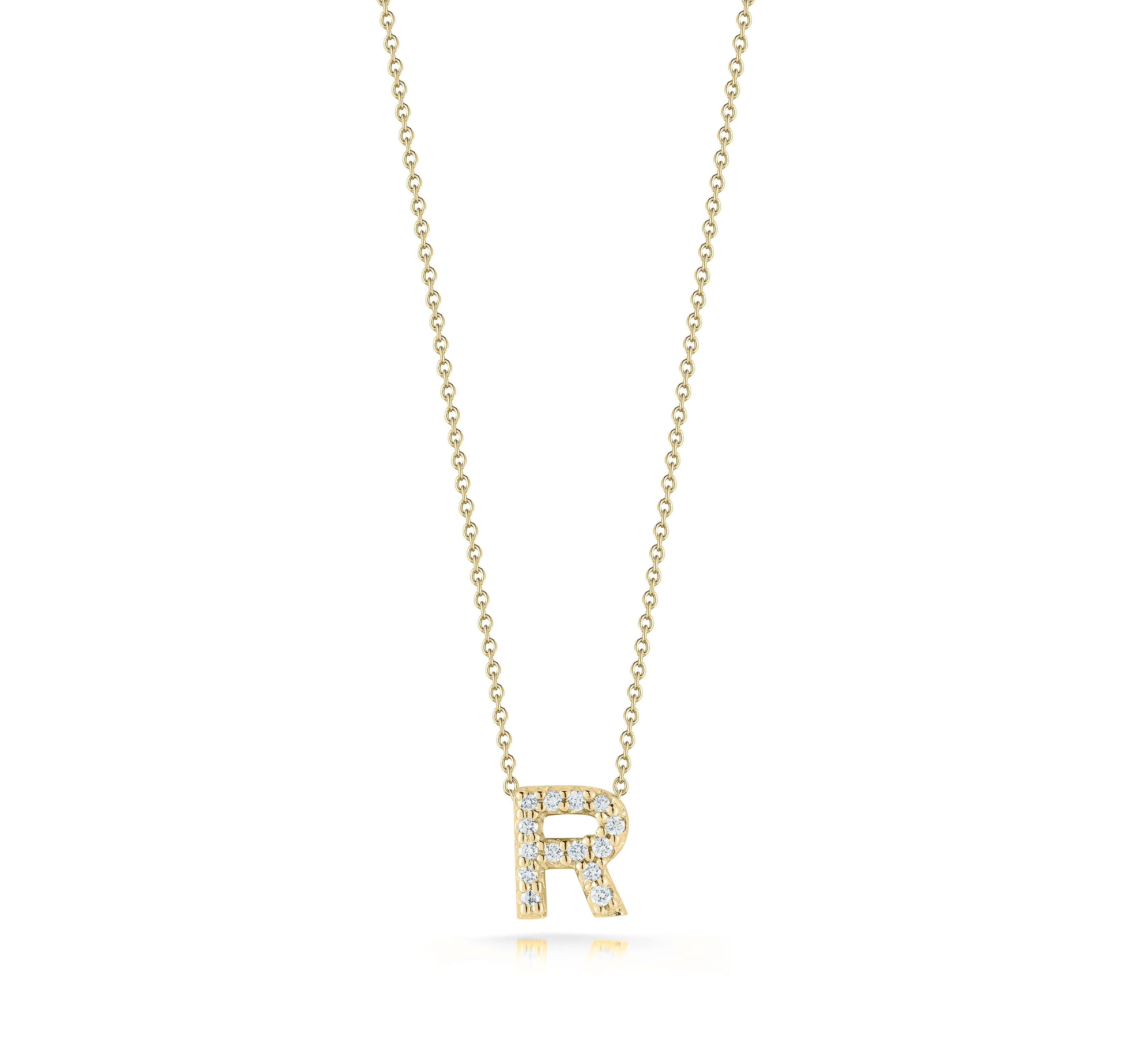 Roberto Coin Tiny Treasures Yellow Gold "Love Letter" Initial Pendant