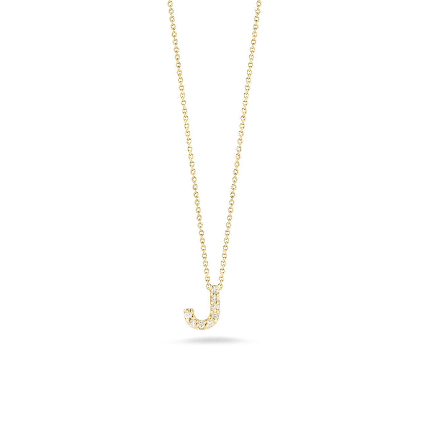 Roberto Coin Tiny Treasures Yellow Gold "Love Letter" Initial Pendant