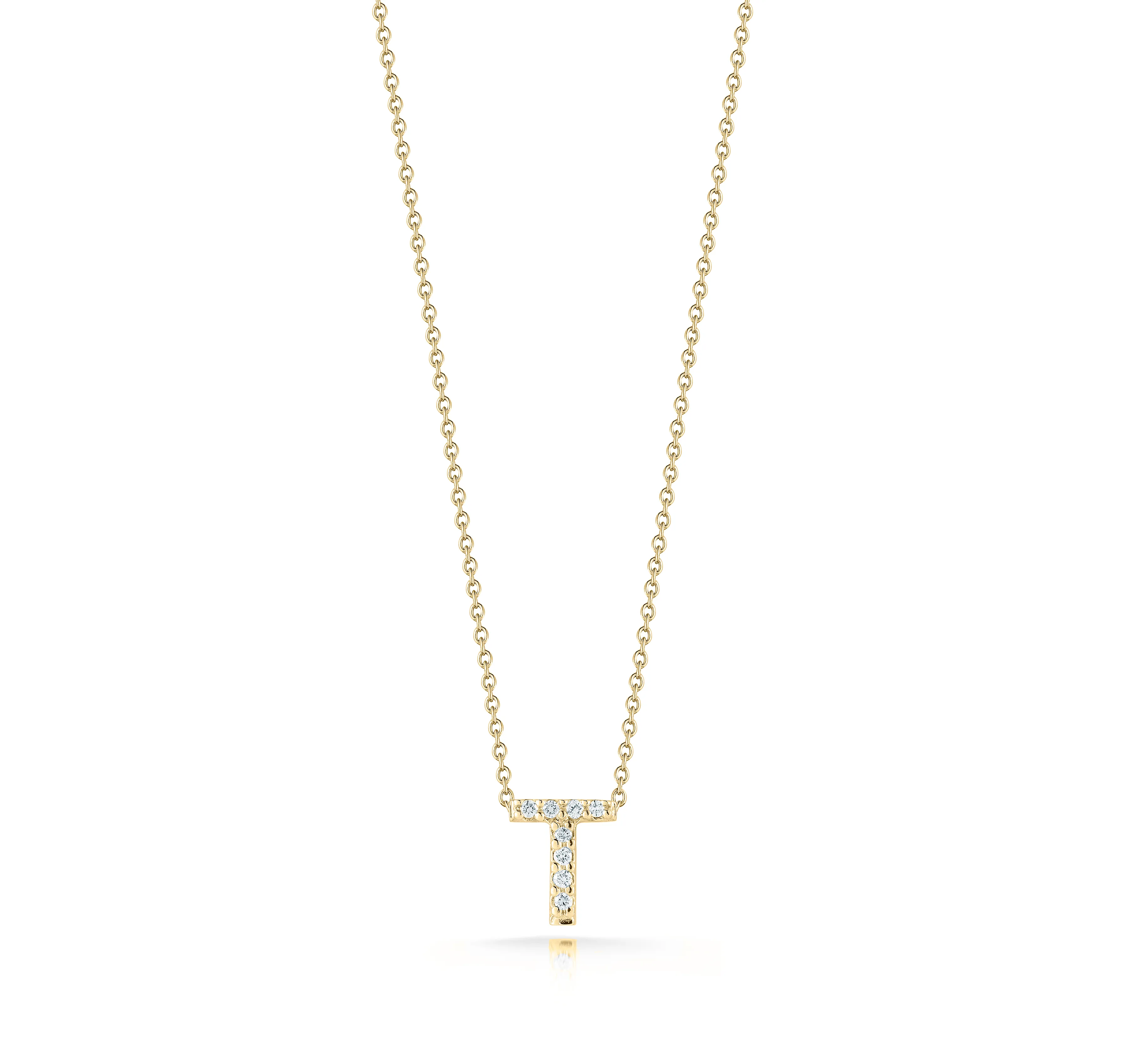 Roberto Coin Tiny Treasures Yellow Gold "Love Letter" Initial Pendant