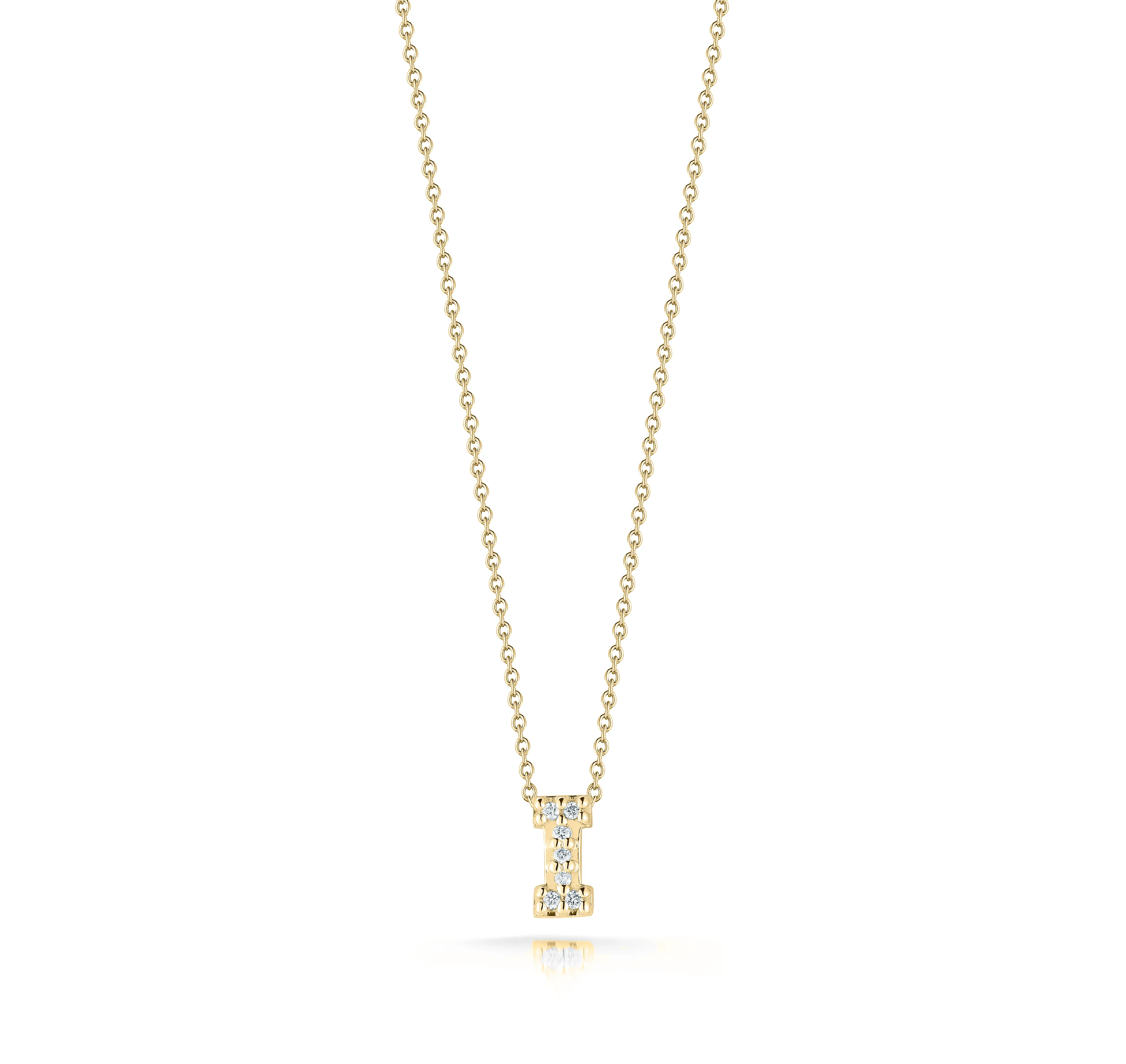 Roberto Coin Tiny Treasures Yellow Gold "Love Letter" Initial Pendant