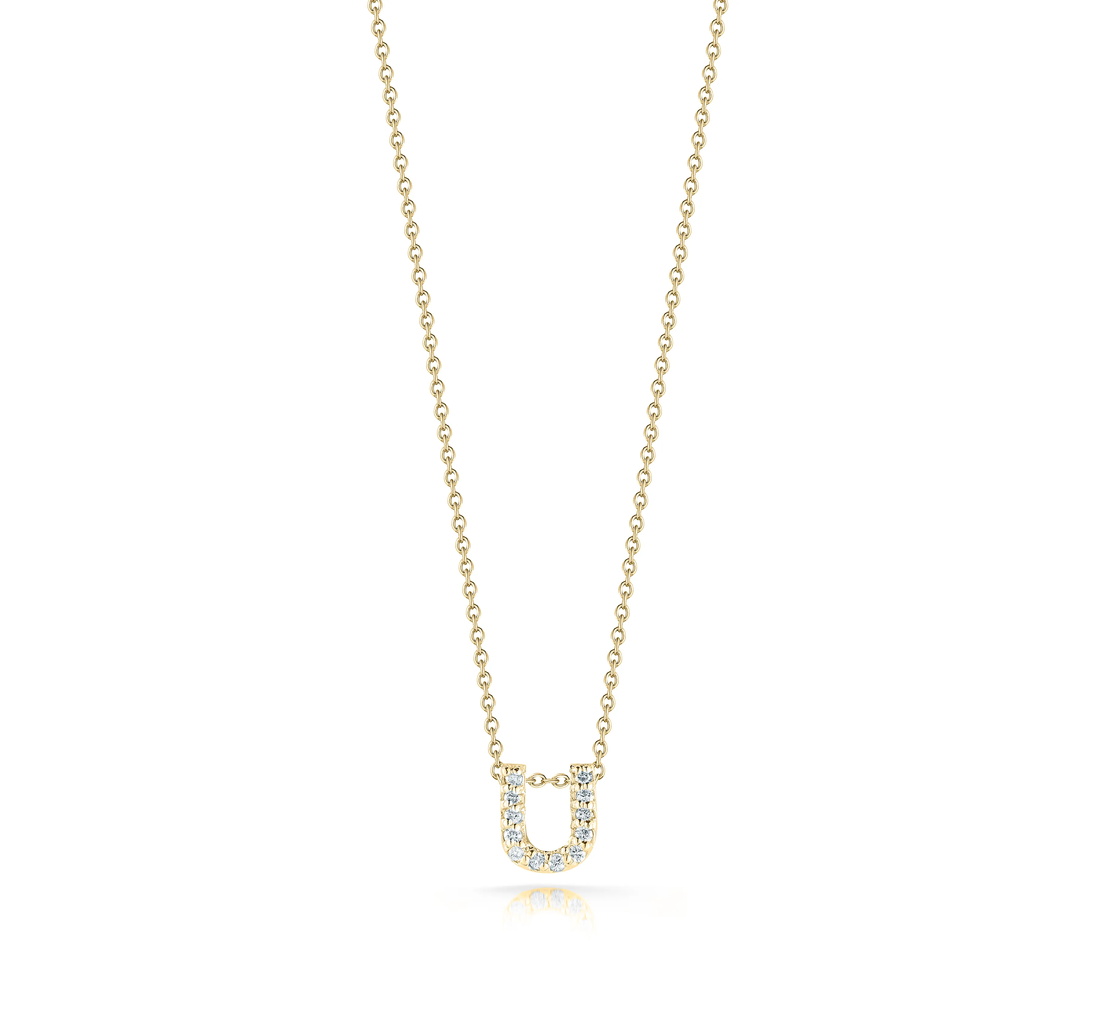 Roberto Coin Tiny Treasures Yellow Gold "Love Letter" Initial Pendant