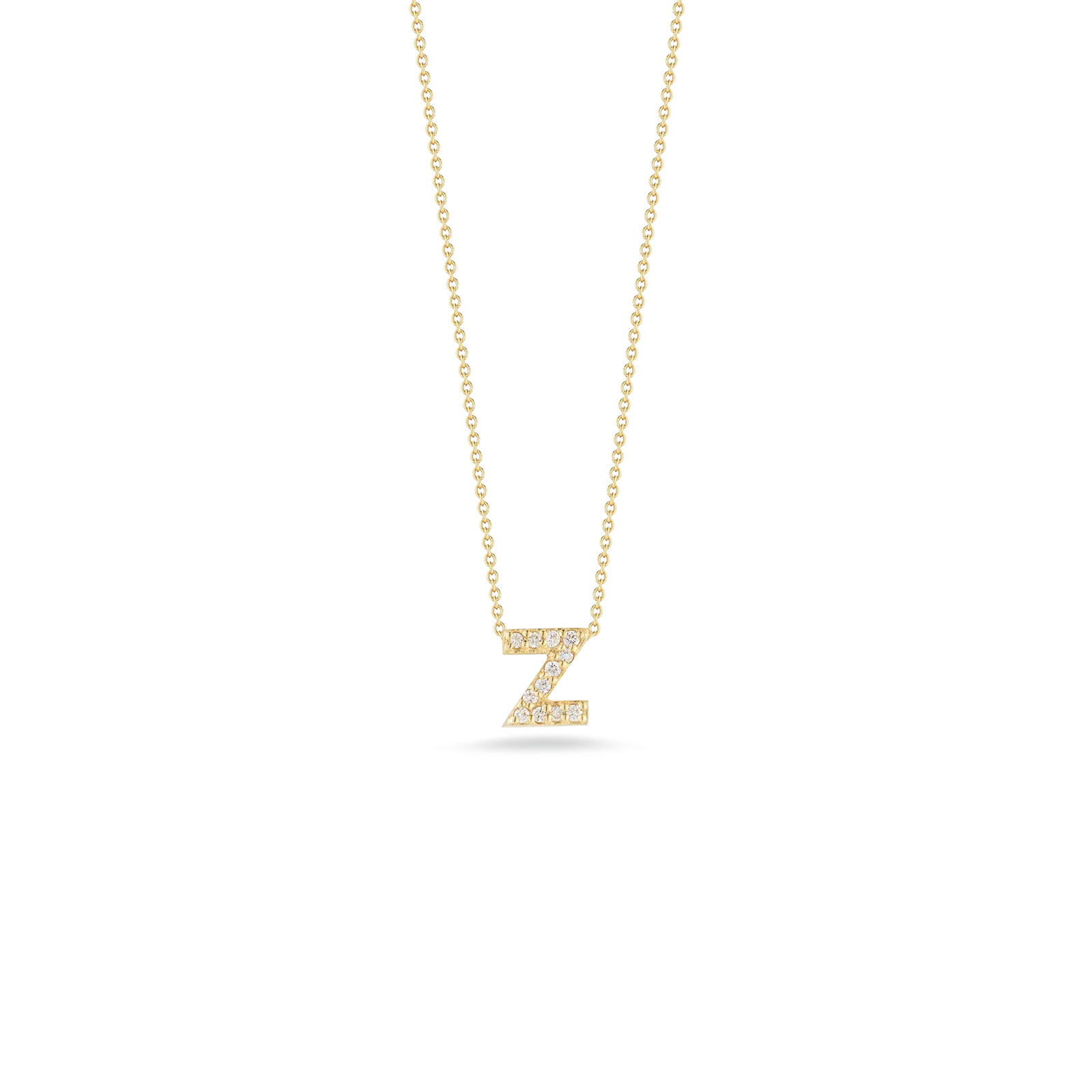 Roberto Coin Tiny Treasures Yellow Gold "Love Letter" Initial Pendant