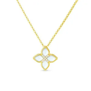 Roberto Coin Venetian Princess 18K Yellow Gold Medium Mother-of-Pearl Pendant Necklace