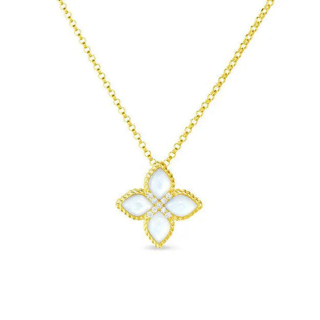 Roberto Coin Venetian Princess 18K Yellow Gold Medium Mother-of-Pearl Pendant Necklace