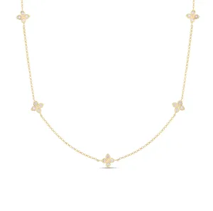 Roberto Coin Yellow Gold Diamond Necklace, 17"