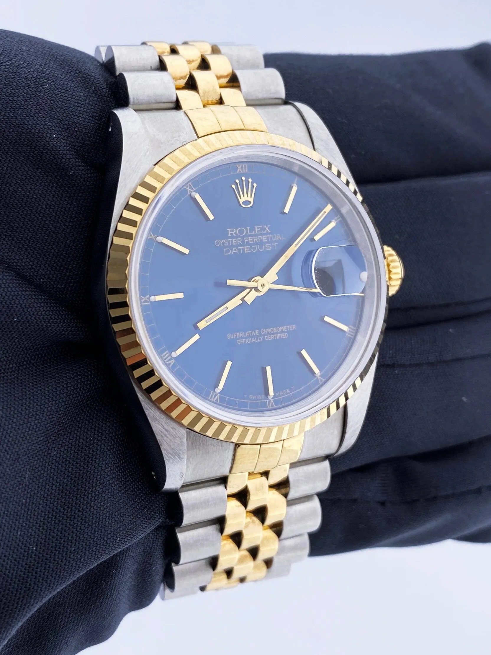 Rolex Datejust 16233 Blue Dial Men's Watch