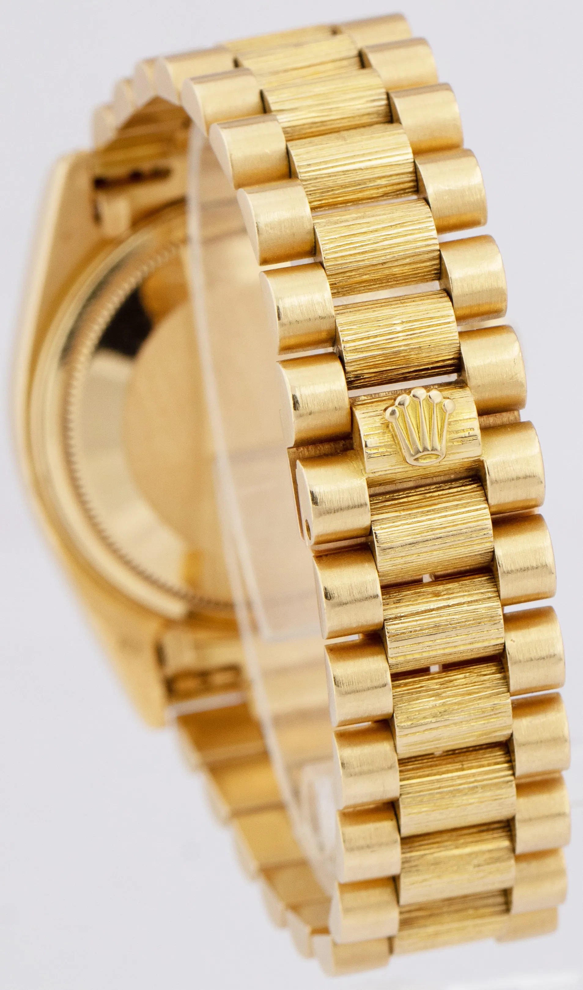 Rolex Day-Date President 36mm Champagne Bark 18K Yellow Gold Watch 18078 B P