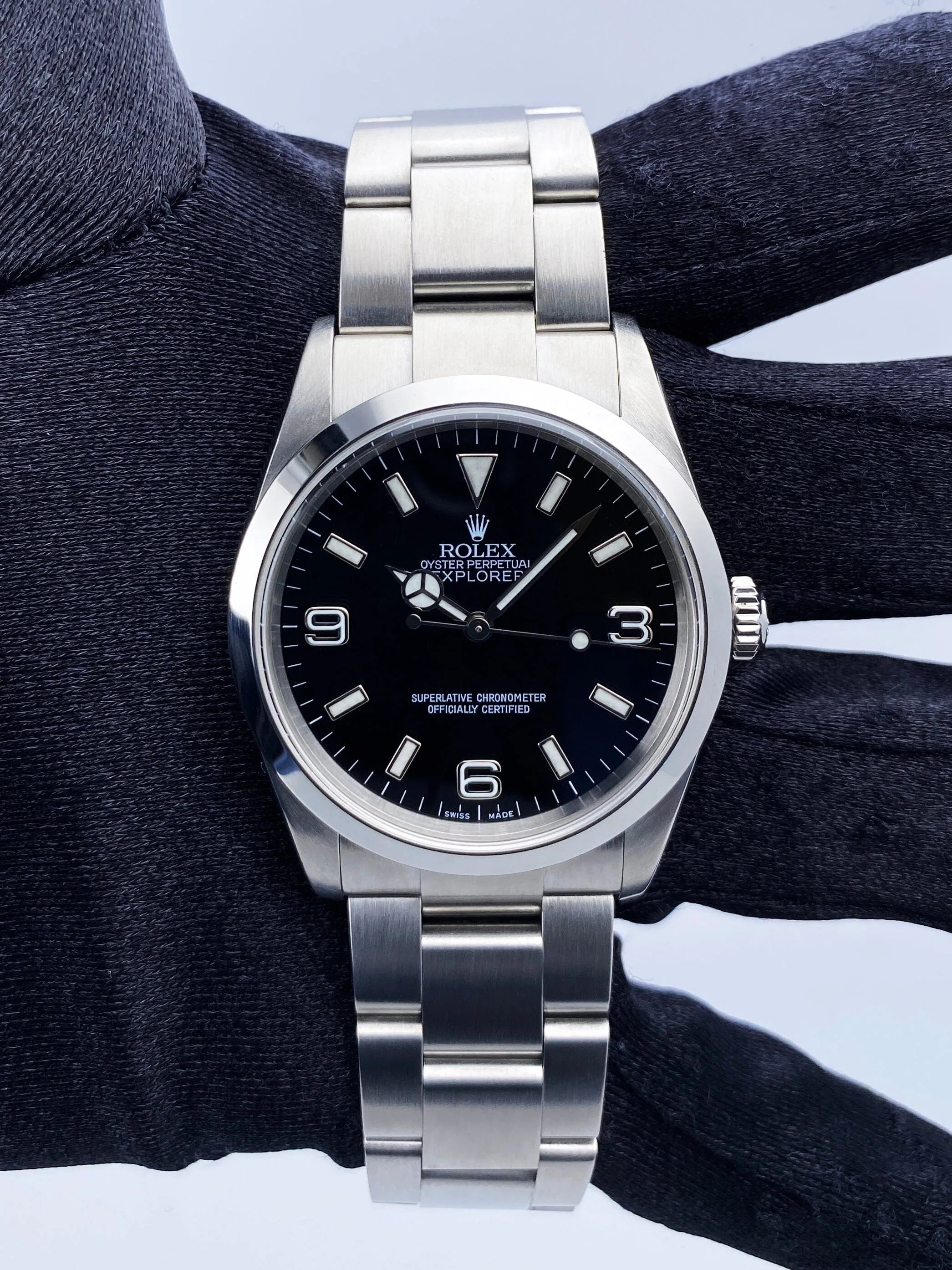 Rolex Explorer 114270 Black Dial Stainless Steel Mens Watch