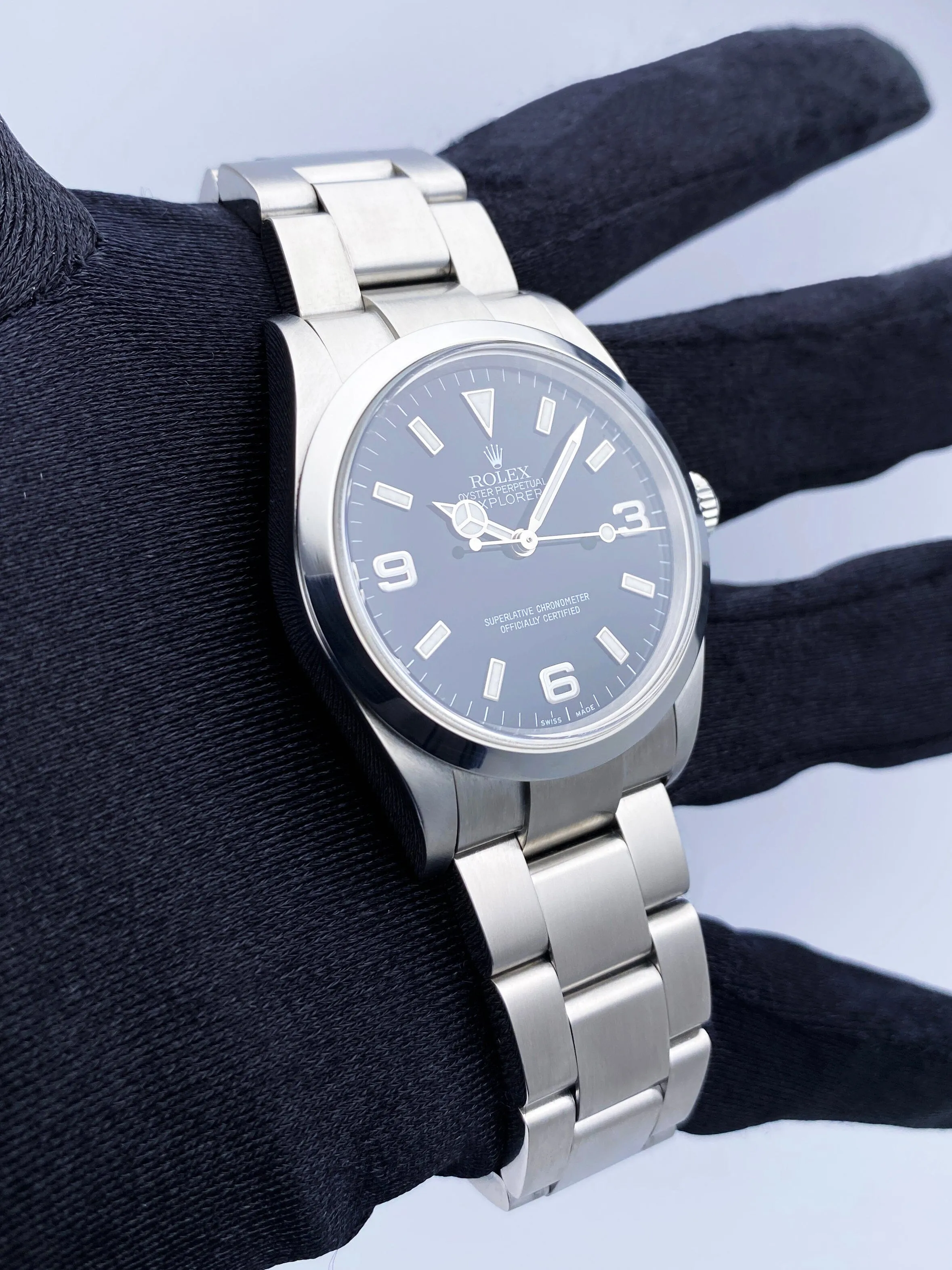 Rolex Explorer 114270 Black Dial Stainless Steel Mens Watch