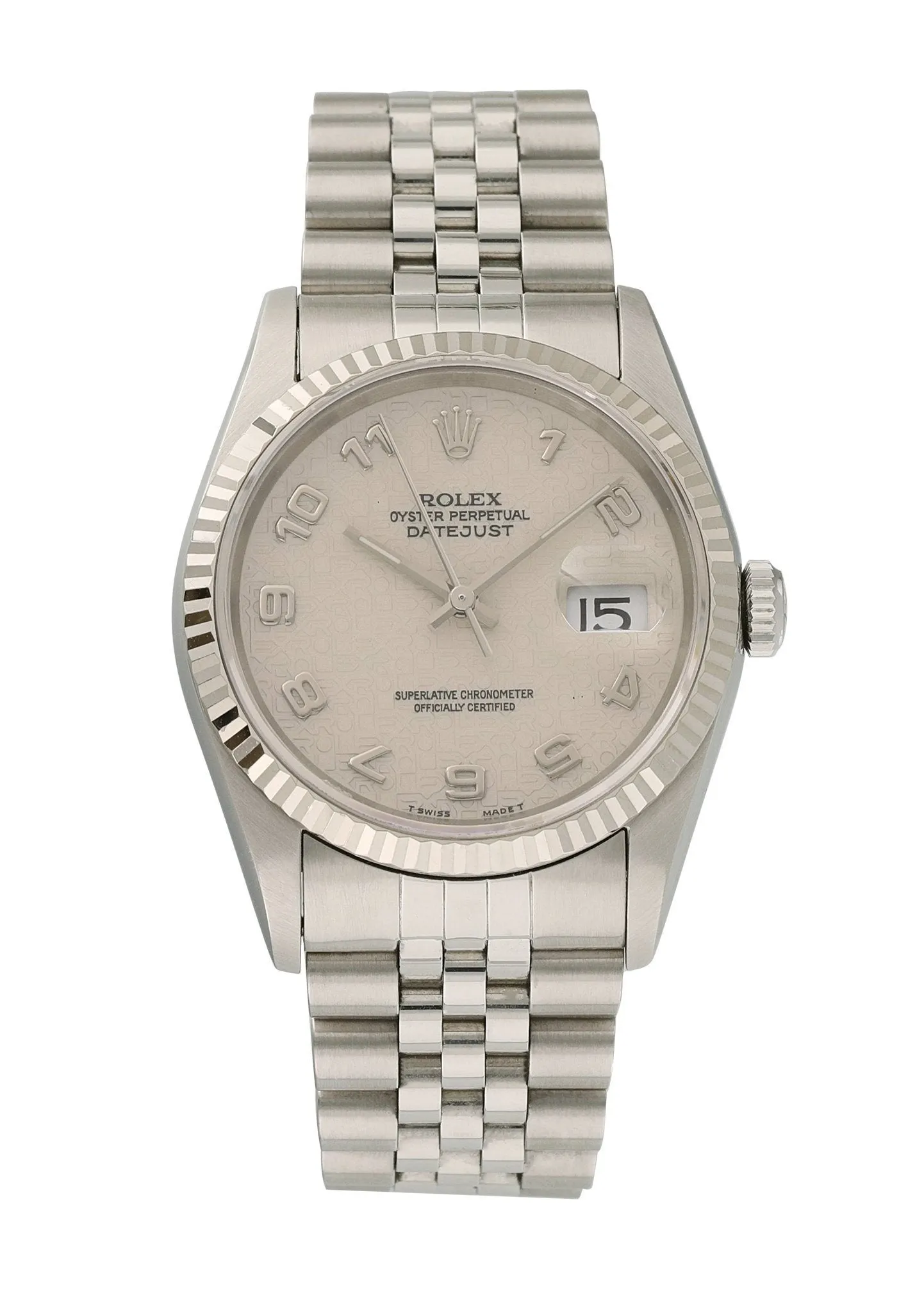 Rolex Oyster Perpetual Datejust 16234 Anniversary Dial Mens Watch