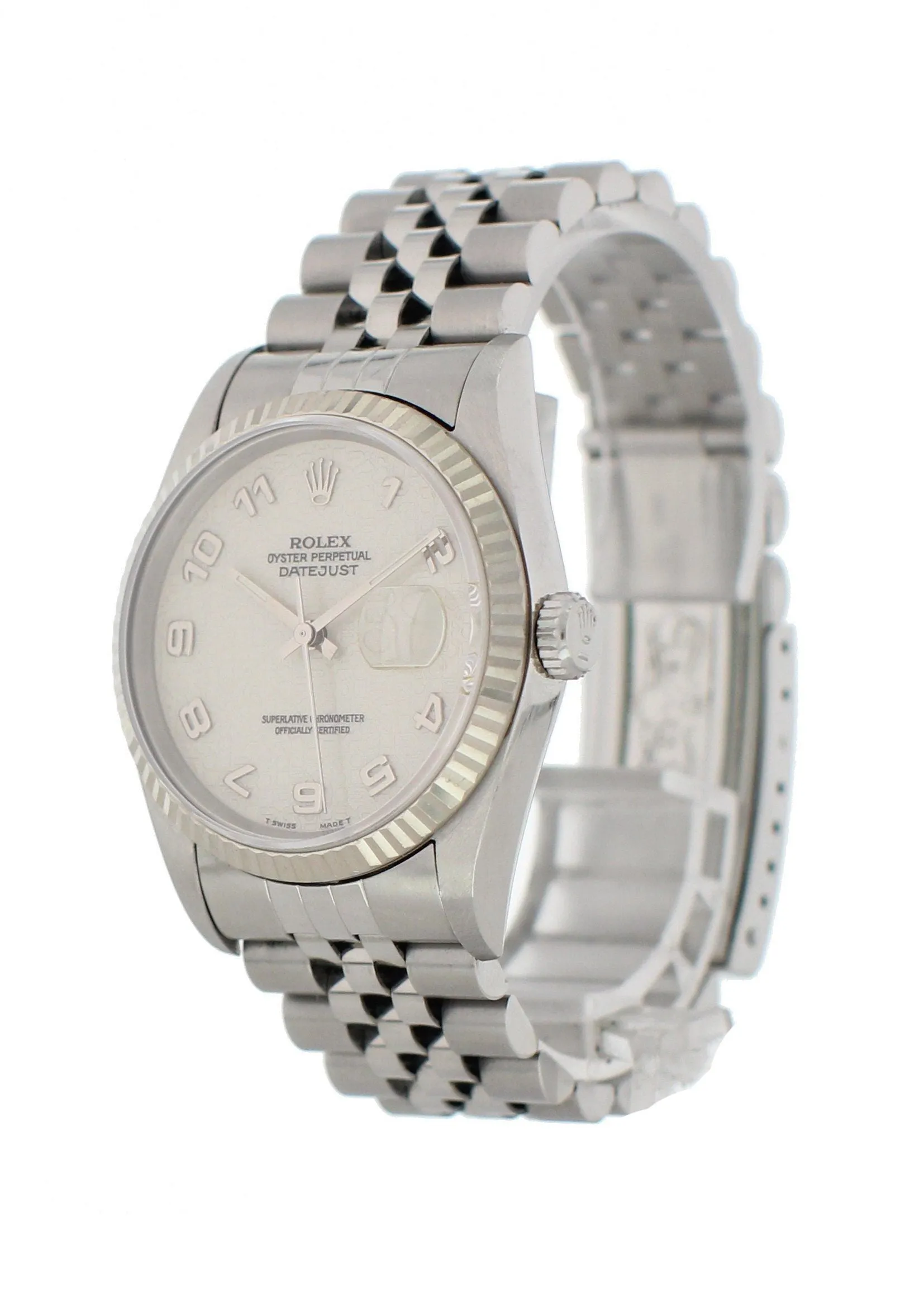Rolex Oyster Perpetual Datejust 16234 Anniversary Dial Mens Watch