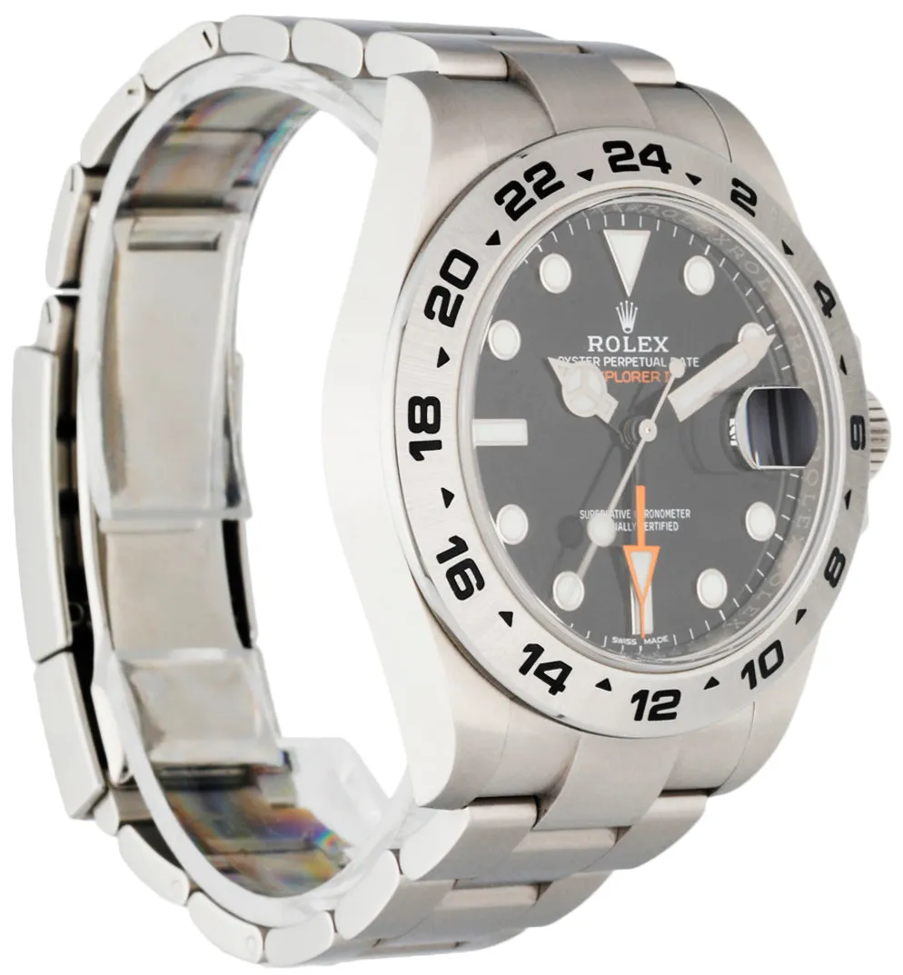 Rolex Oyster Perpetual Explorer II 216570 Black Dial Mens Watch Box Papers