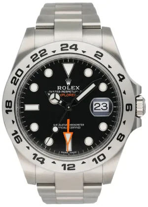 Rolex Oyster Perpetual Explorer II 216570 Black Dial Mens Watch Box Papers