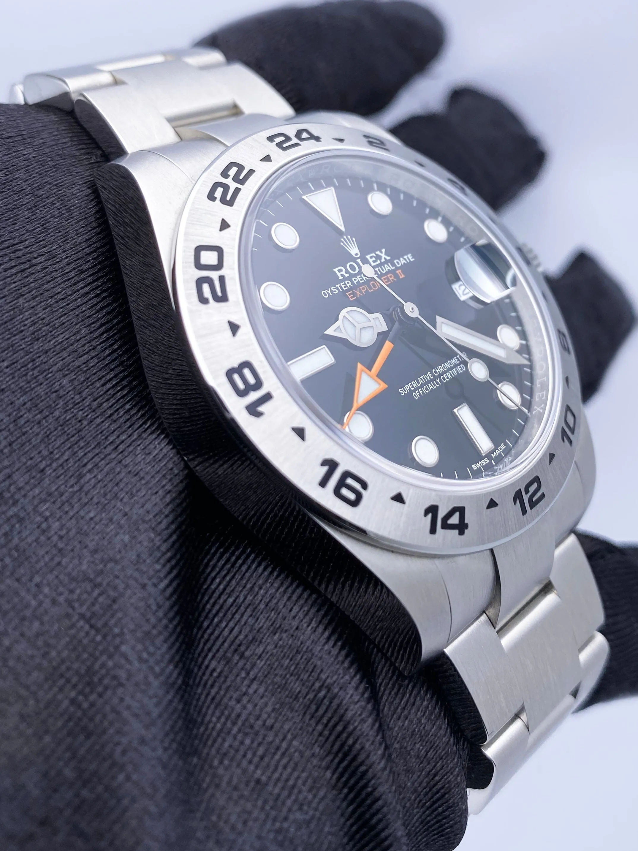 Rolex Oyster Perpetual Explorer II 216570 Black Dial Mens Watch Box Papers
