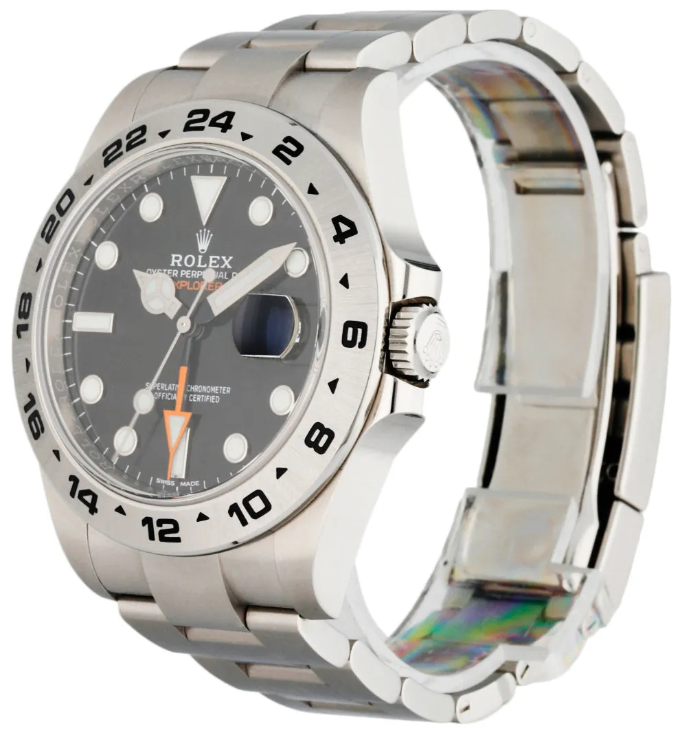 Rolex Oyster Perpetual Explorer II 216570 Black Dial Mens Watch Box Papers