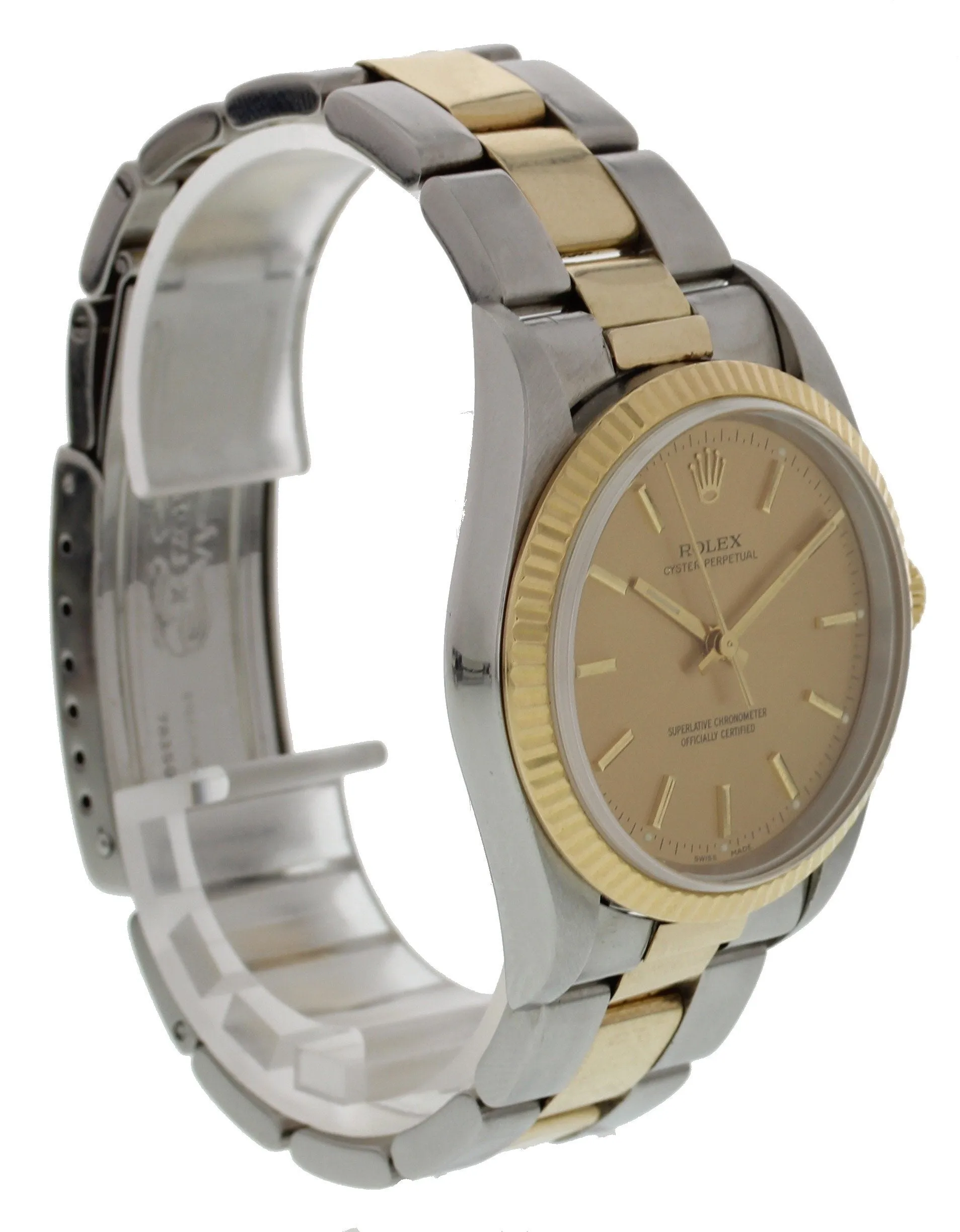Rolex Oyster Perpetual No Date 18K YG & SS 14233