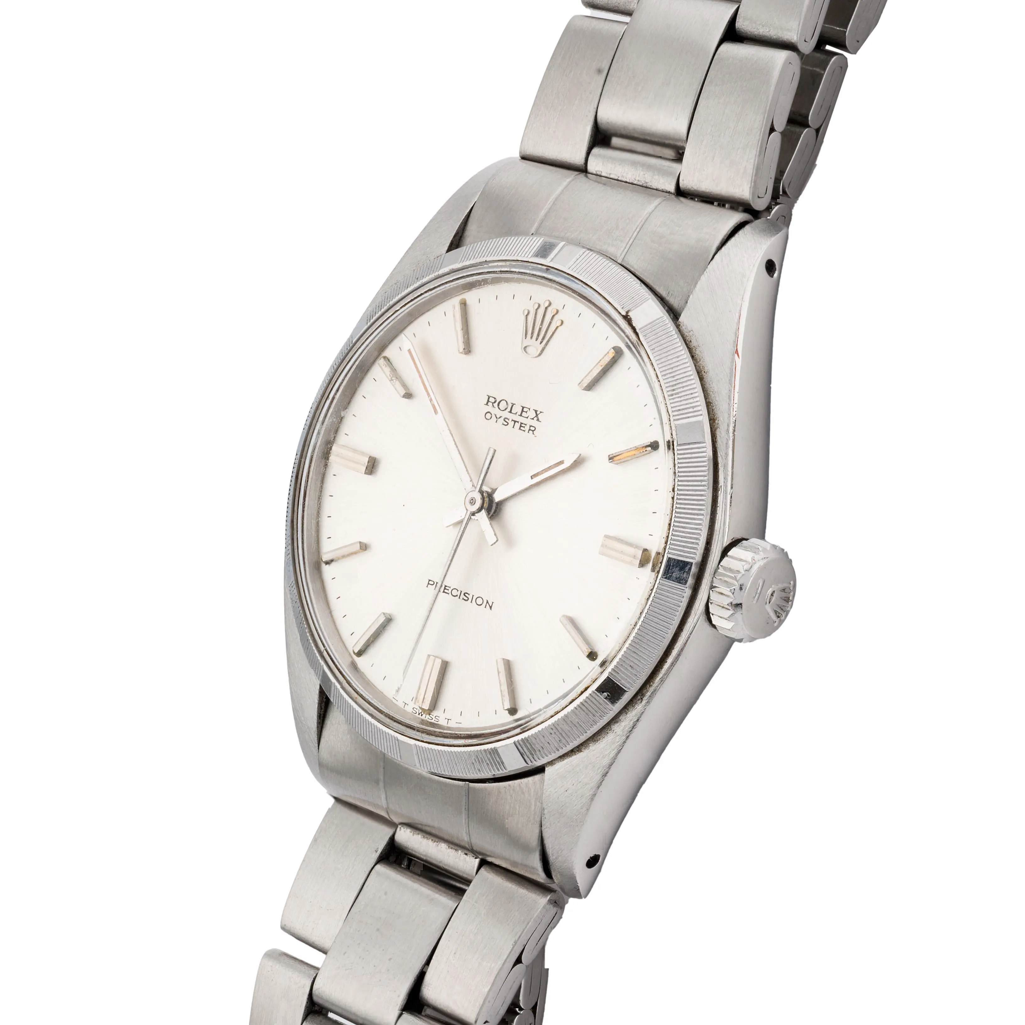 Rolex Vintage Stainless Seel Oyster Precision Wrist Watch