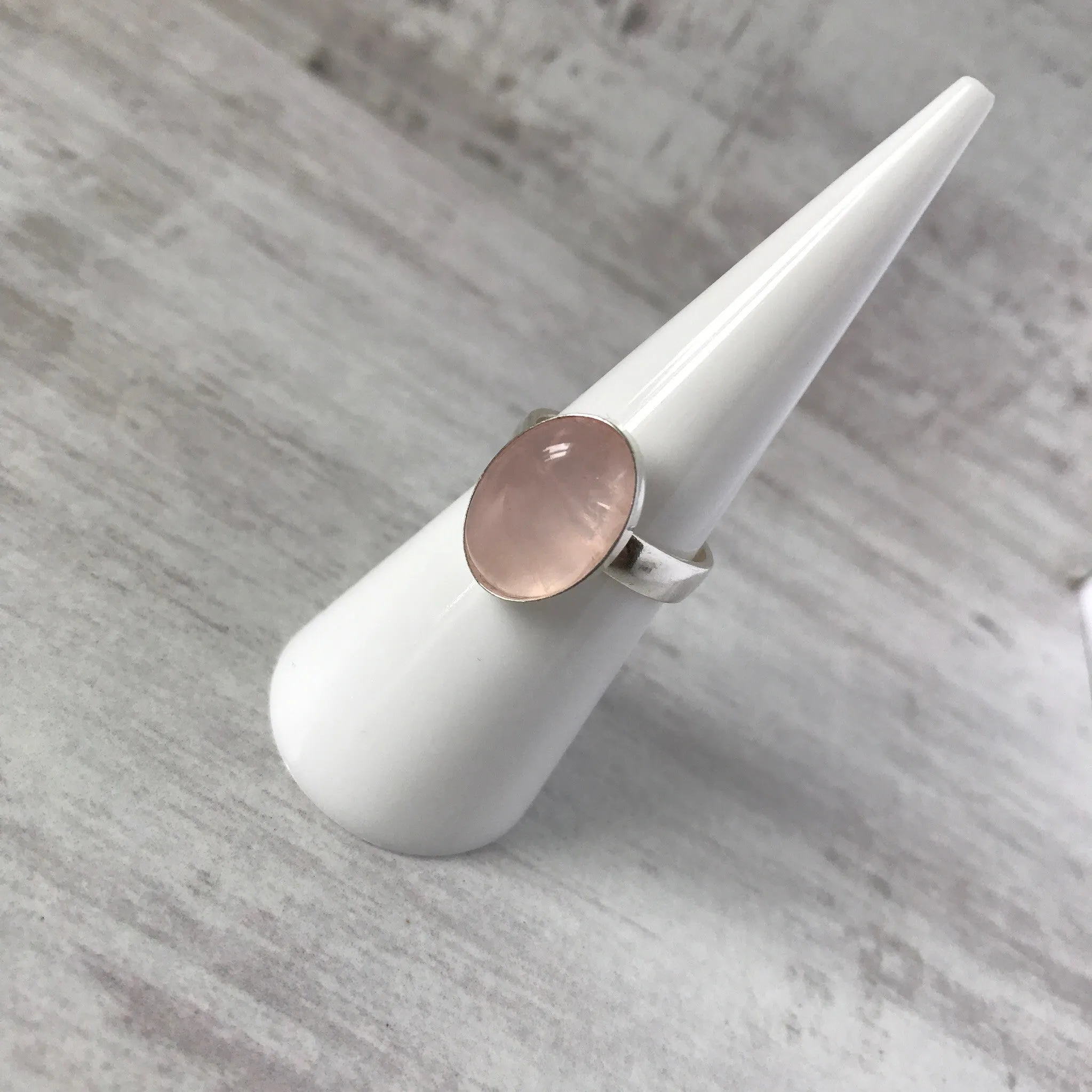 Rose Quartz Gemstone Ring