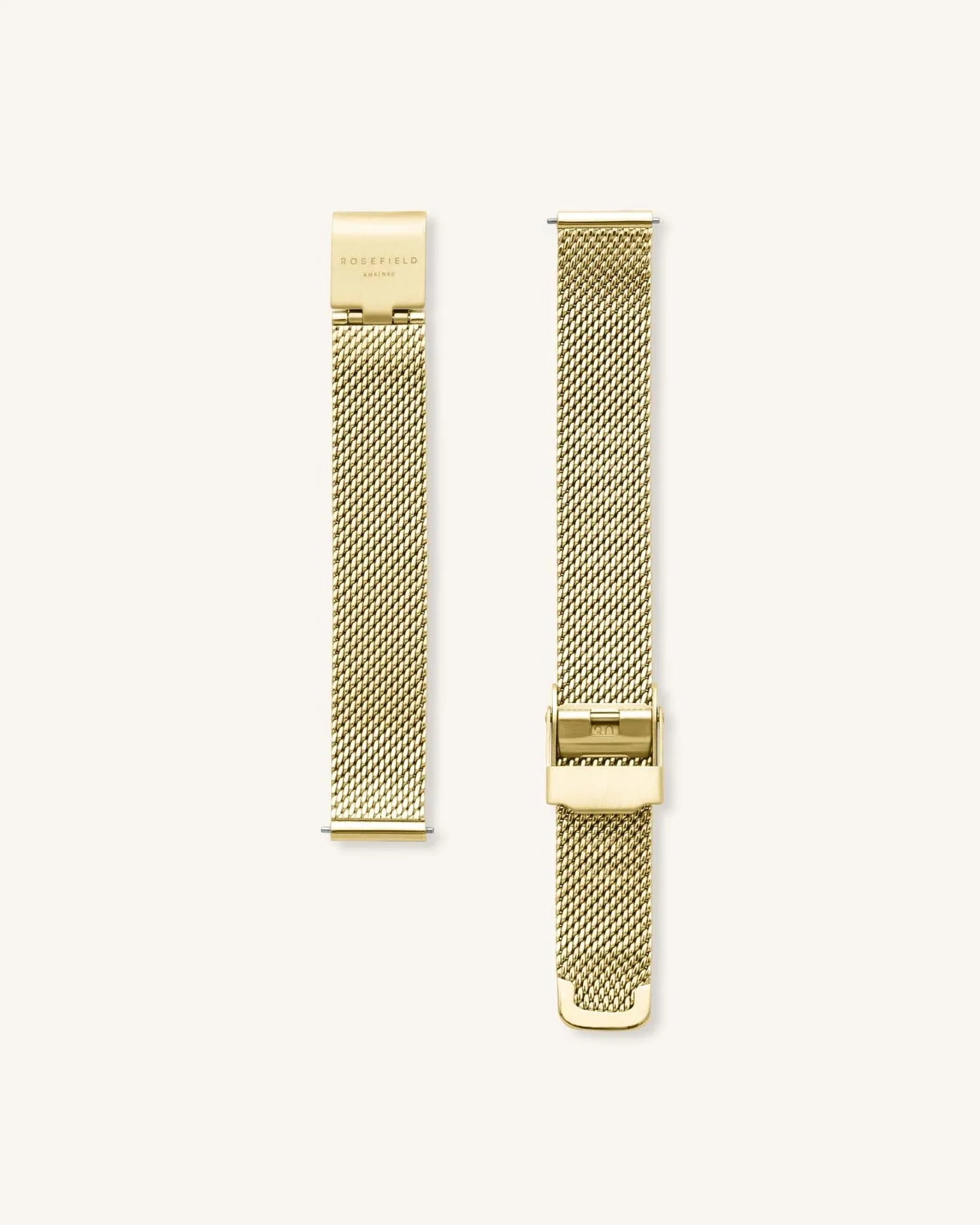 ROSEFIELD Small Edit Mesh Watch - Gold