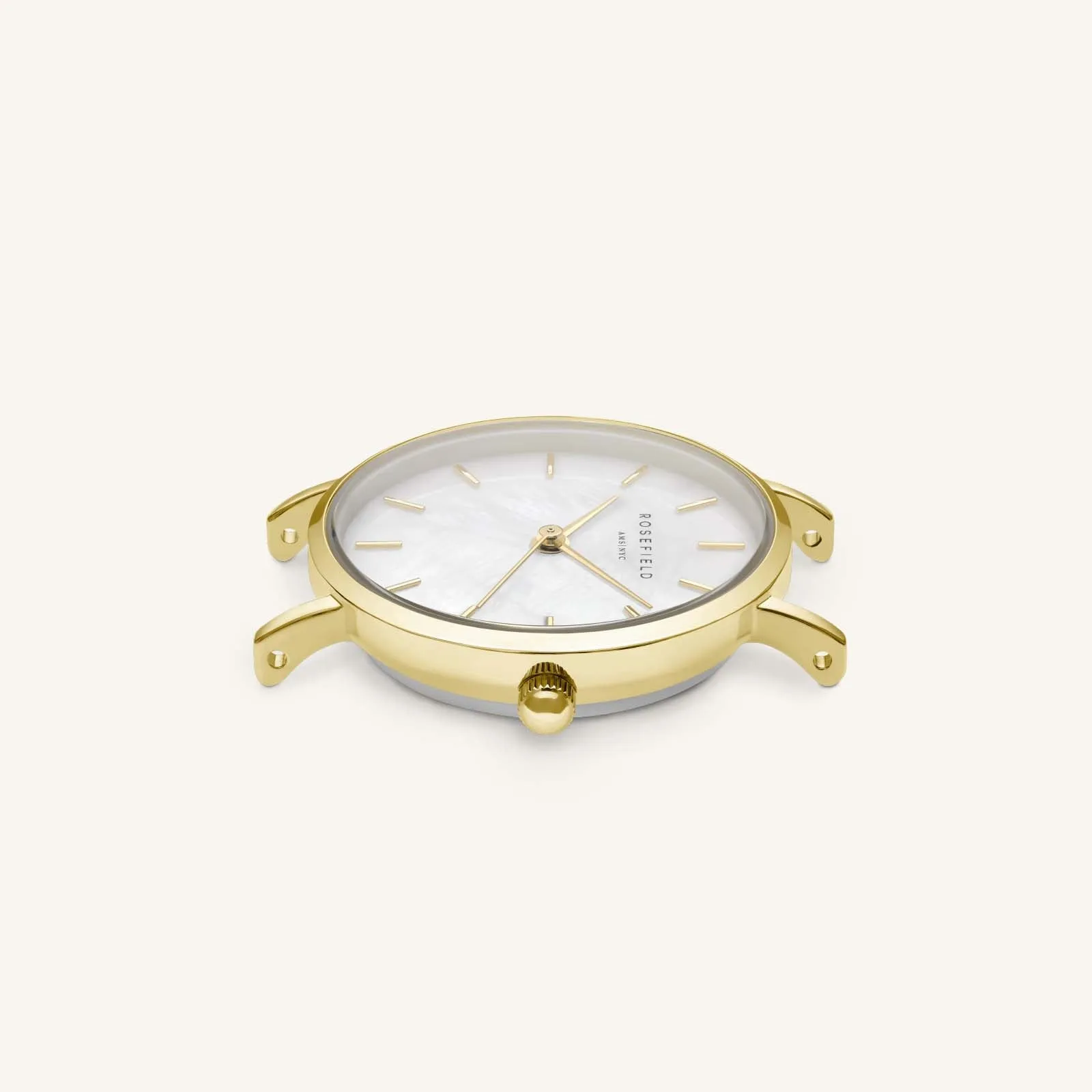 ROSEFIELD Small Edit Mesh Watch - Gold