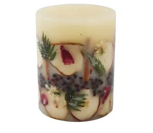 Rosy Rings Spicy Apple Medium Round Botanical Candle