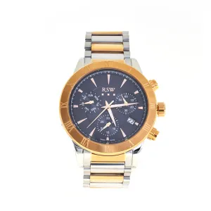 RSW Men's Stainless Steel Watch With Two-Tone RG & Silver Metal