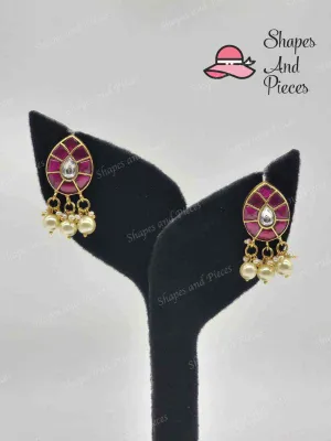 Ruby Kundan Earrings