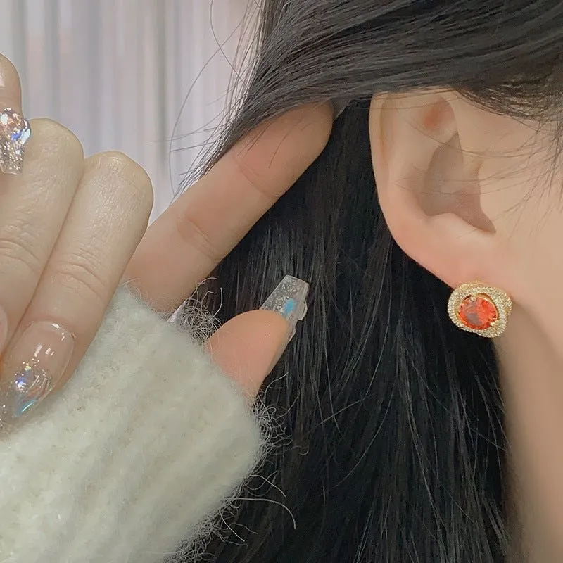 Ruby Stud Earrings - Ivana