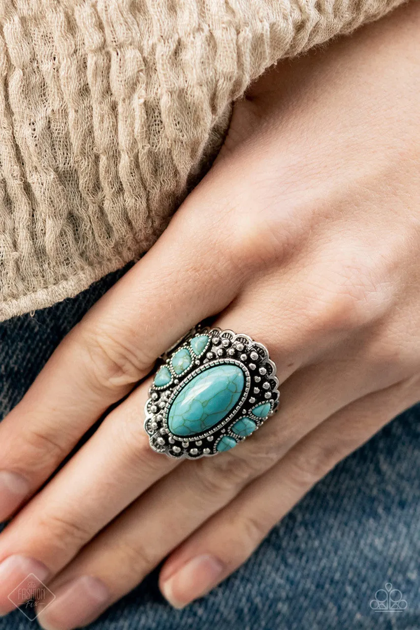 Rustler Road Blue Paparazzi Ring